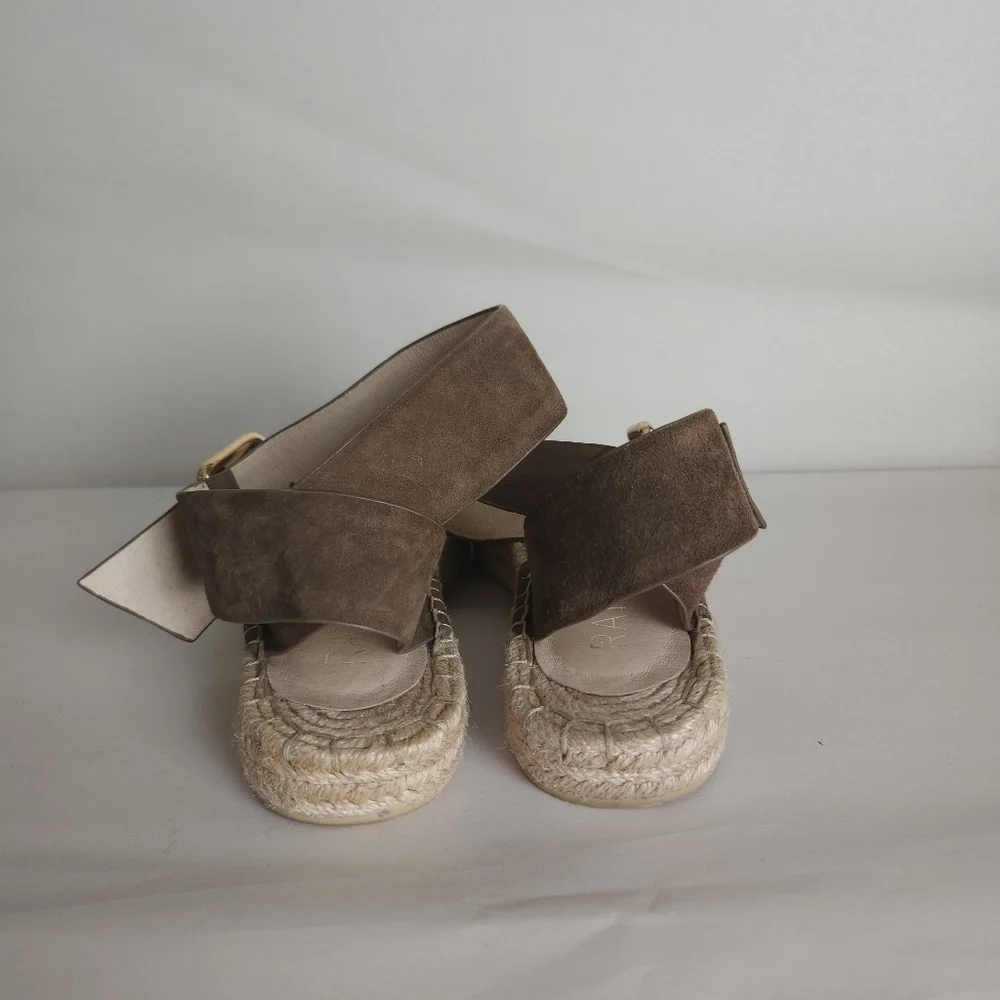 REVOLVE Raye Espadrilles Damien Flatform Sandals Shoes Size 6